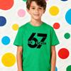 67 Meme Kids TShirt Latest Trendy Style Creative Design Six Seven Number Printed Tshirt Boys Christmas Holiday Tee Xmas Tops