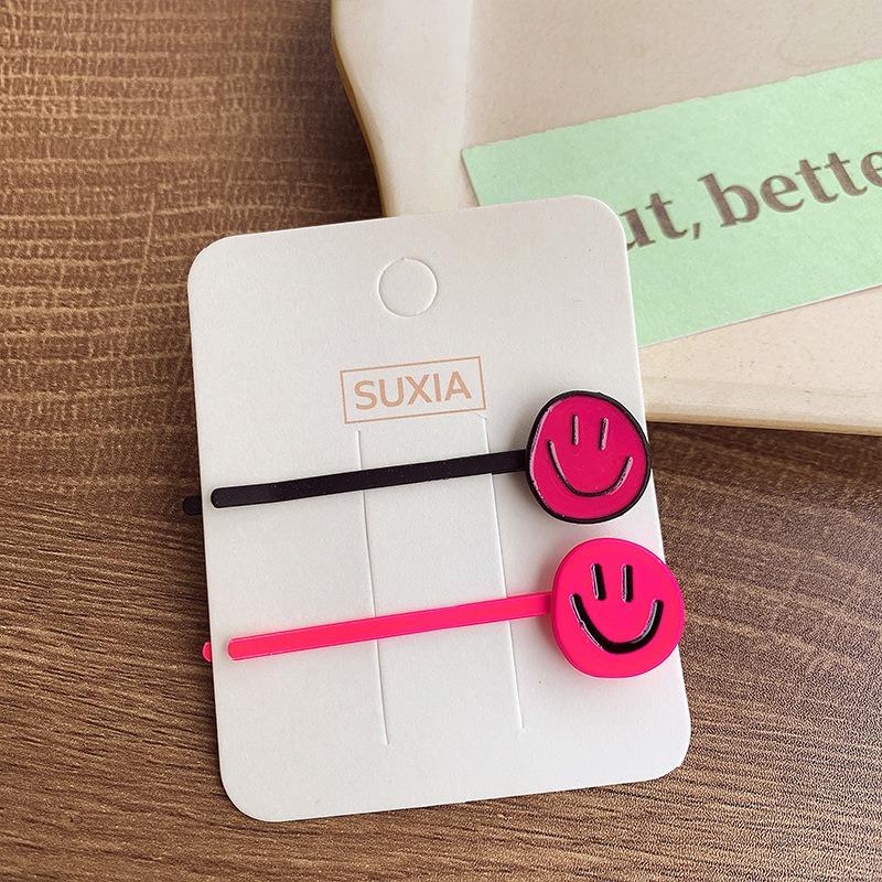 New Cute Smile Metal Hairpins Women Girls Kids Hair Clips Pins Barrettes Accessories Hairgrips Headdress Headwear Ornament