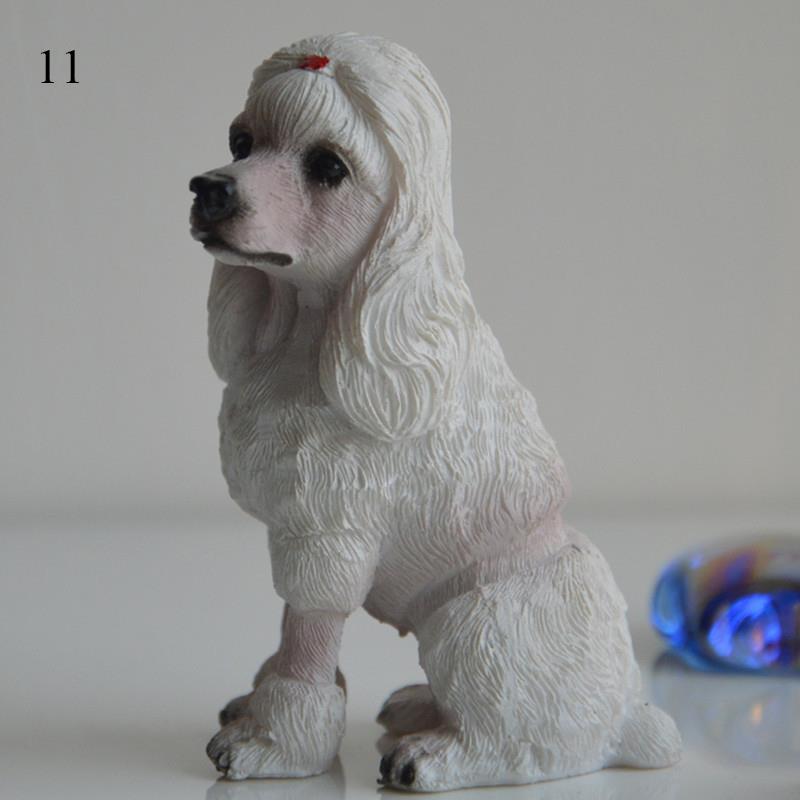 Mini Cute Vivid Dog Figurine Home Decor Simulation Mini Dog Model Miniature Dog Living Room Desktop Ornament Bonsai Decoration