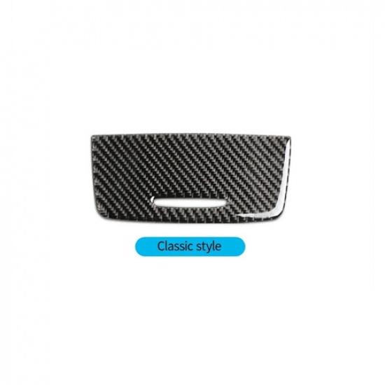 Soft Carbon Fiber Car Center Storage Box Cover Trim For BMW 3 E90 2005-2012 LB