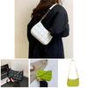 Trendy City Minimalist Grid Embossed Shoulder Bag For 2023 Fall/winter Season