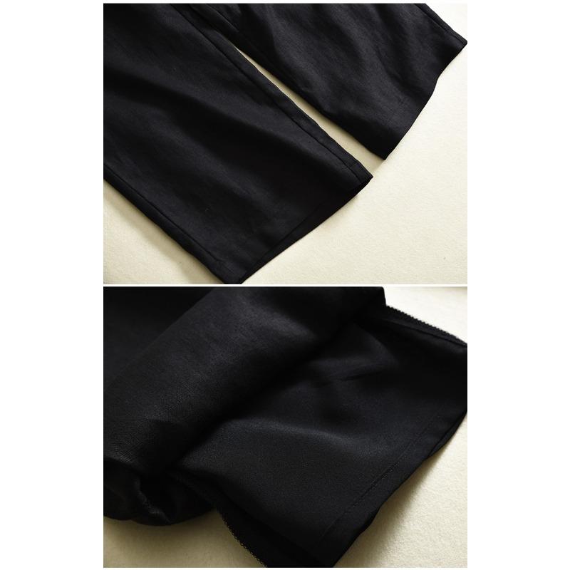 Thin Casual Slacks Slacks Thigh-high Waisted Straight Trousers