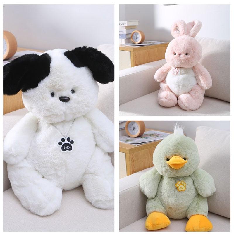 Bear Kitten Bunny Puppy Duck Plush Toy Sleeping Pillow Animal Doll Decoration