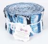 Soimoi 40Pcs Block Print Cotton Precut Fabrics For Quilting Craft Strips 2.5x42inches Jelly Roll -