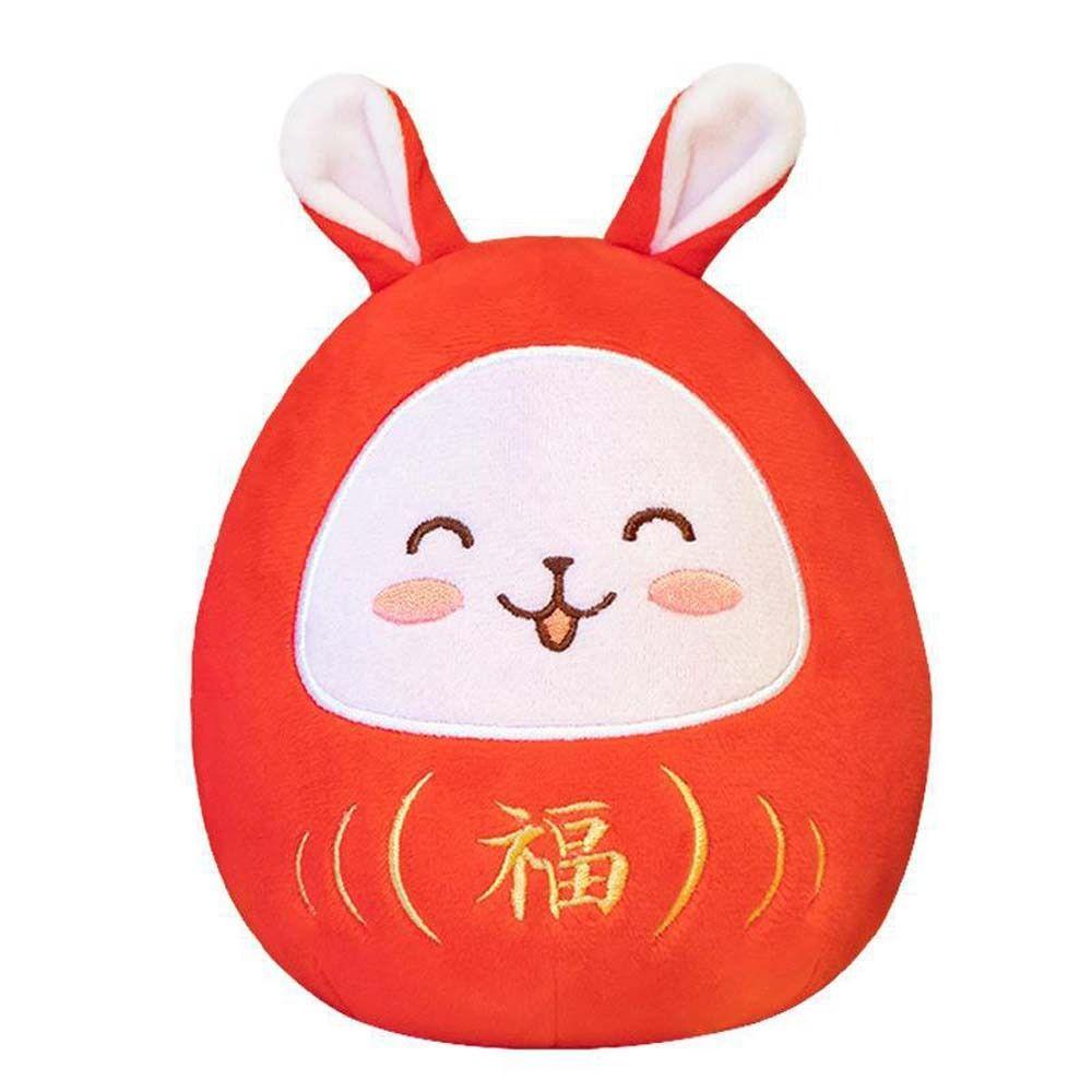 

Мягкие игрушки Зайчик Плюшевая кукла Зодиакальный Кролик Плюшевая игрушка Талисман Кукла Кролик Год Кролика Талисман 18CM-B