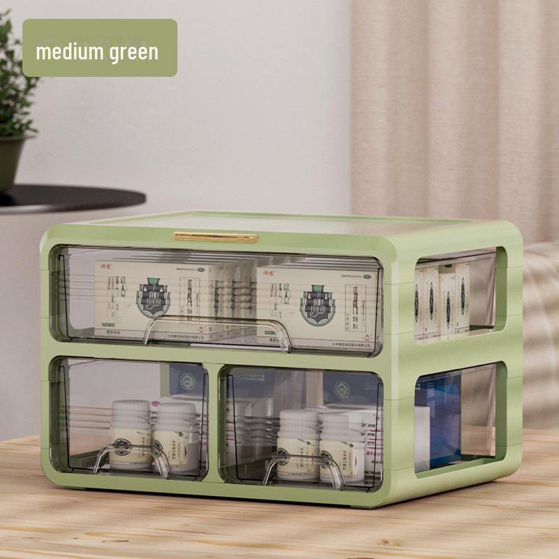 Organizator de sertar transparent de mare capacitate: Depozitare medicamente, articole de papetărie și articole diverse
