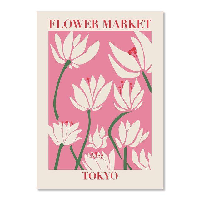 

Аннотация Цветочный рынок Художественный постер Эстетический Матисс Холст Картина РетроЦветочный принт Скандинавские настенные панно для декора гостиной 21cm×30cm NoFrame