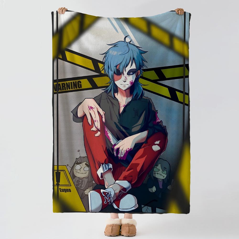Game S-Sally Face-e Throw Thick Comfort Flannel Quilt, Multi-scene Use Indoor Outdoor Daily Nap
