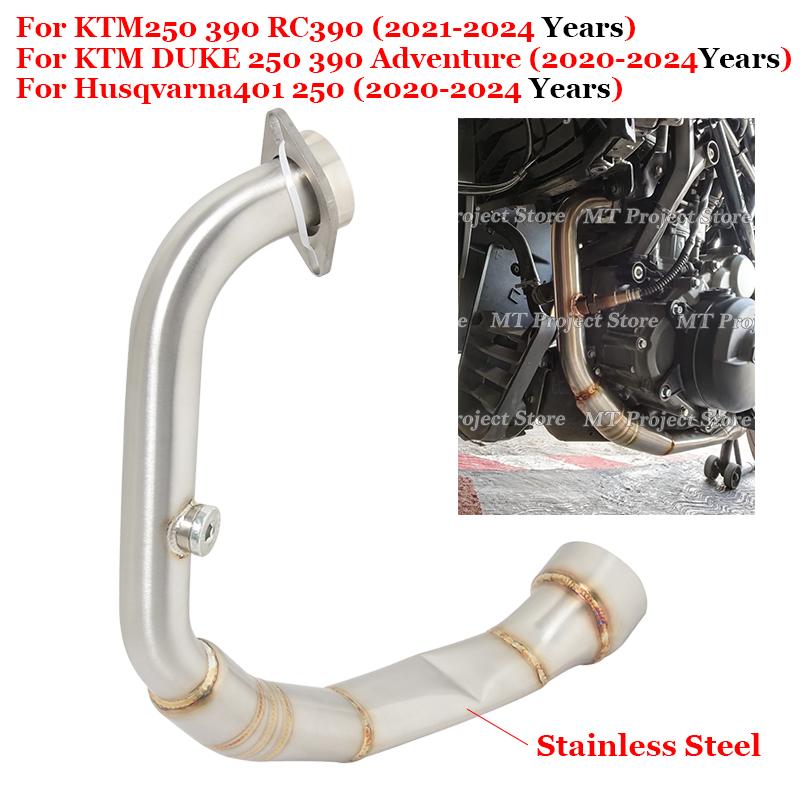 Per KTM DUKE 250 390 RC390 KTM250 KTM390 Adventure ADV 2020 2021 2022 2023 2024 Motocicletta Scarico Escape Tubo di collegamento anteriore centrale