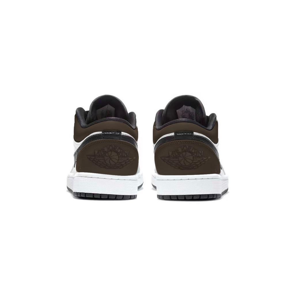 Jordan Air Jordan 1 Abrasion Resistant Abrasion Resistant Low top Vintage Basketball Shoes Unisex Black Brown 553558-165(Team701-F)