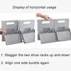 Foldable Vertical Shoe Rack Wall Mounted Easy Assembly Narrow Shoe Shelf Stackable Multipurpose Slippers Storage Stand Bathroom