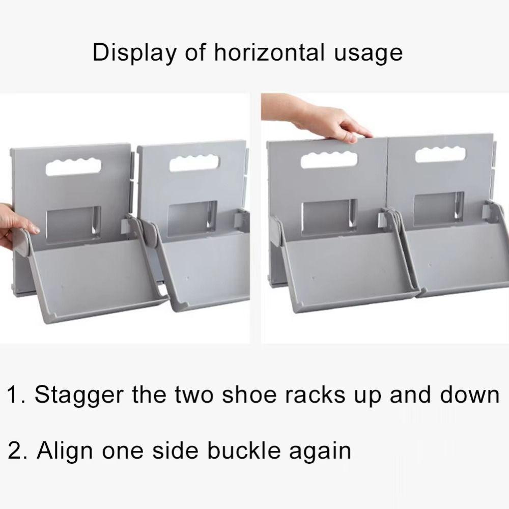 Foldable Vertical Shoe Rack Wall Mounted Easy Assembly Narrow Shoe Shelf Stackable Multipurpose Slippers Storage Stand Bathroom