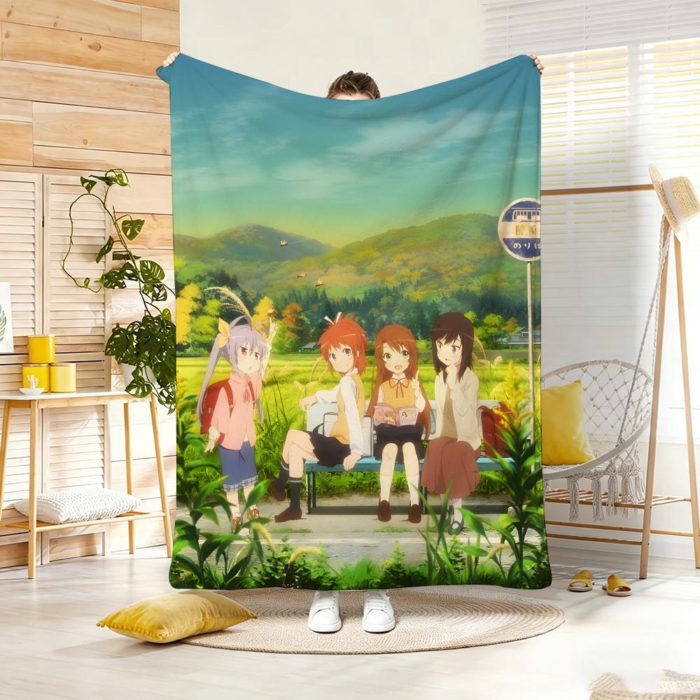 Anime N-NonS NonS BiyoriS Throw Soft Warm Throw Blanket for Bedroom Living Room Bed Travel Camping Picnic Gift
