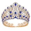 Baroque Royal Queen Large Diadem Bridal Crown Pageant Miss Headdress Bride Wedding Dress Hair Jewelry Accessories