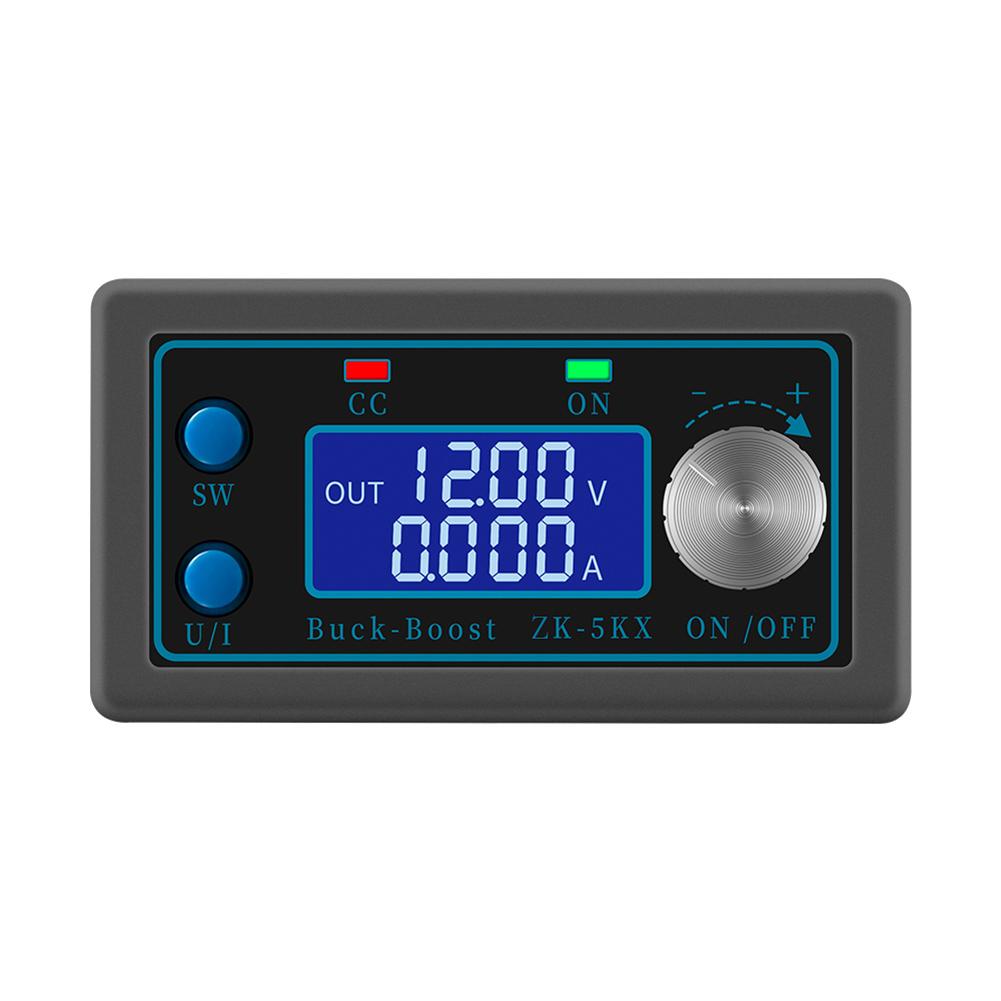 ZK-5KX DC Automatic Buck Boost Converter 5A Max DC‑DC Buck Boost Regulator 0.6-36V 80W LCD Display for Electronic Equipment