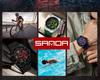 SANDA 1162 Men's Trendy Waterproof Rotating Wheel Quartz Watch