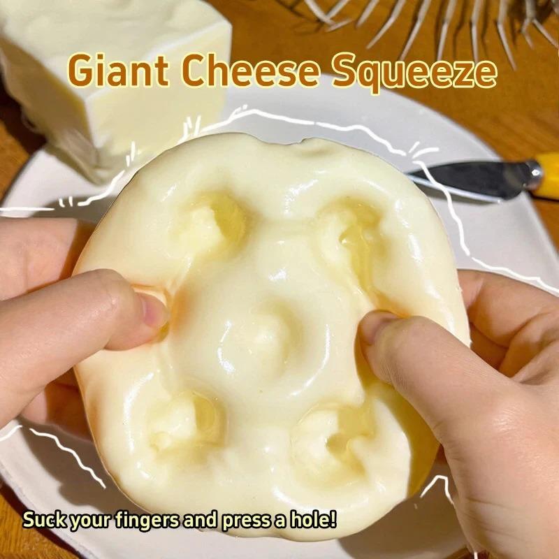 Caixa Surpresa Plástica Deformável Queijo Moldável Óleo de Coco Anti-Retorno Aperto Alívio de Estresse Brinquedo Fidget Bola Plástica Descompressão
