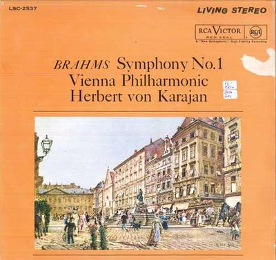 LP Record VIENNA PHILHARMONIC - HERBERT VON K - Symphony No.1 In C Minor, Op. 68 LSC2537 RCA VICTOR Germany Classical Used