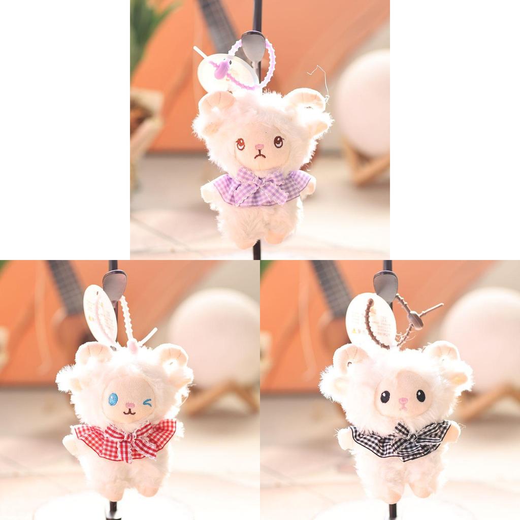 Chaveiro de Ovelha de Pelúcia Com Enchimento Macio de PP Para Crianças e Adultos