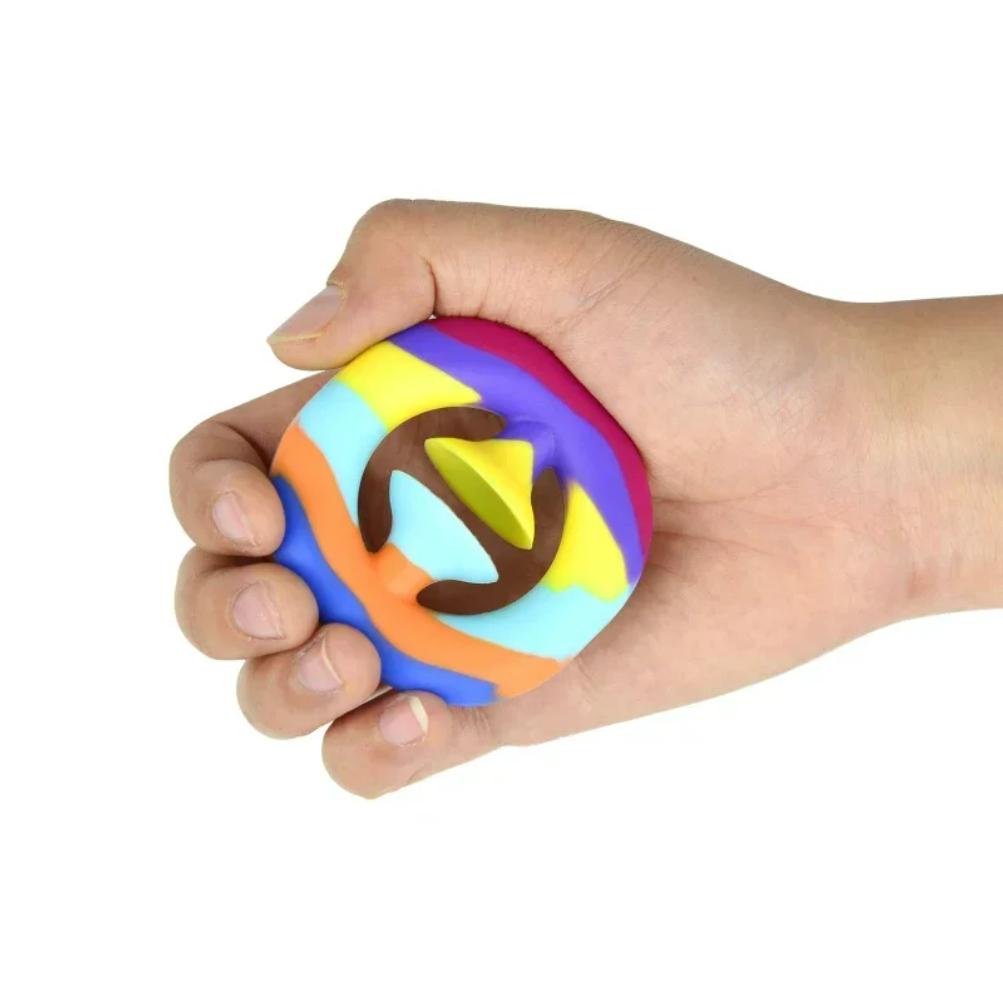 אחיזת אצבע נגד לחץ צעצוע להפחתת מתח למבוגרים מכשיר אחיזה מסיליקון ללחיצה אימון כוח שרירי אצבעות וידיים