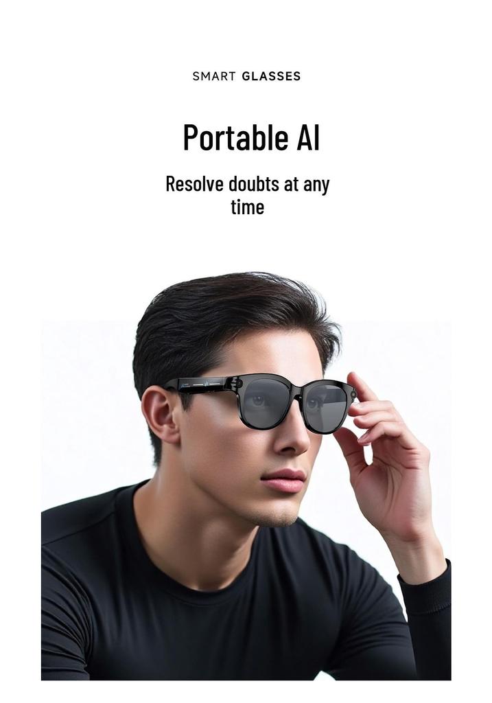 KI-Smartglasses M89: Black Tech, Übersetzung, Aufnahme, Fotografie, 800W HD-Pixel-Kamera, Multifunktional.