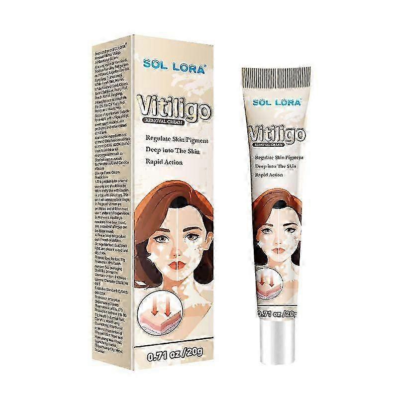 Vitiligo Cream, Anti-Vitiligo Cream, Natural Vitiligo Treatments Cream for Skin, Reduce White Spots and Improve Skin Pigmentation, 20g