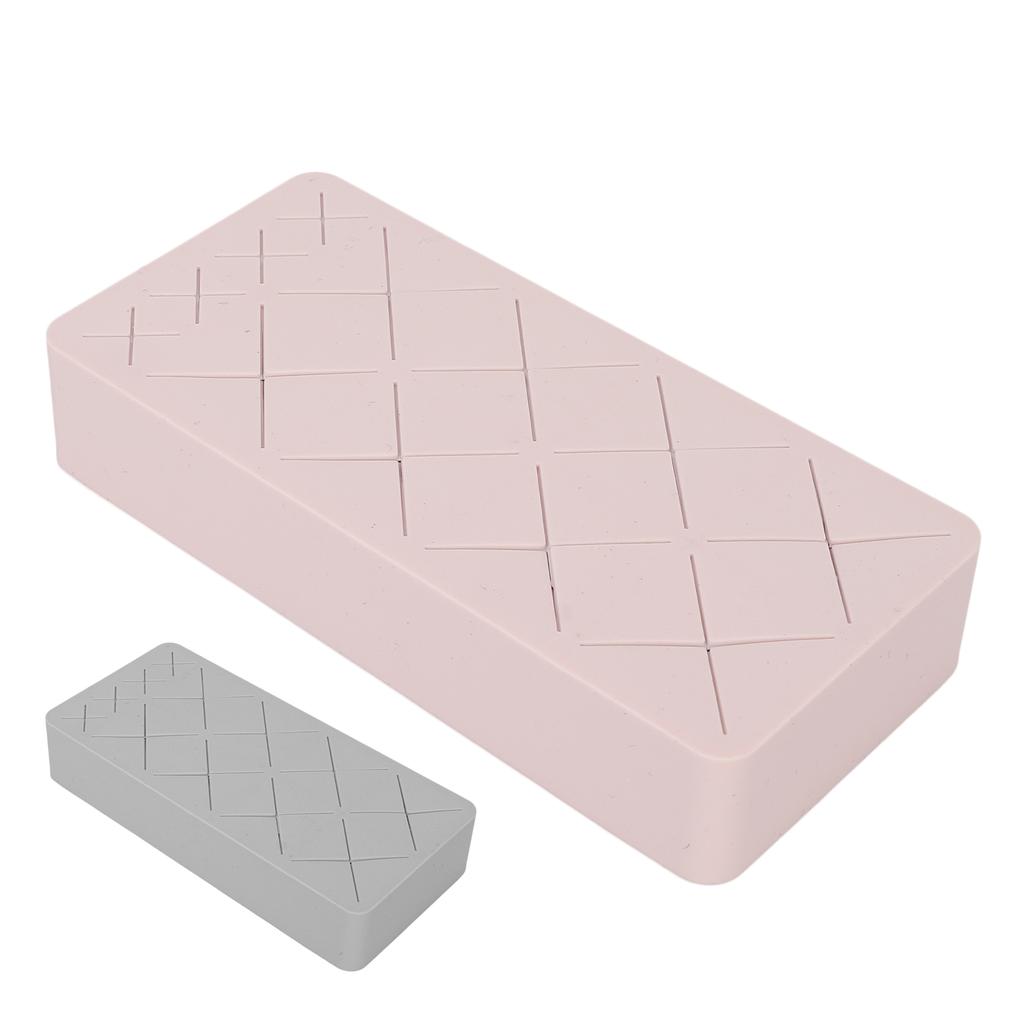 12 Slot Lipstick Holder Organizer Silicone Makeup Cosmetic Display Stand for Nail Polish Eyebrow Pen