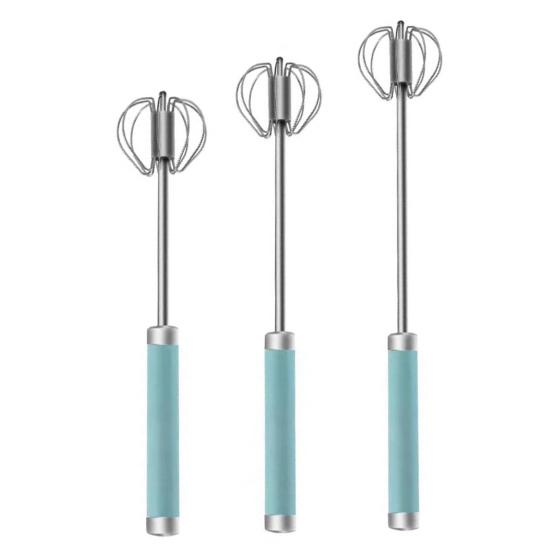 Fouet Semi-Automatique, Fouet Rotatif Pour œufs En Acier Inoxydable Fouet Ballon Pour Fouet A Oeufs Mousseur De Lait 45573034