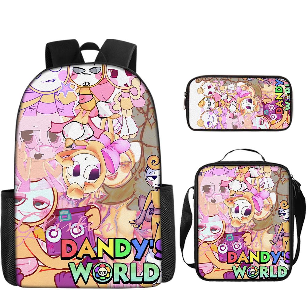 Skolstart Ryggsäck Dandy'S World Ryggsäck Elev Skolväska Axelväska Pennfodral