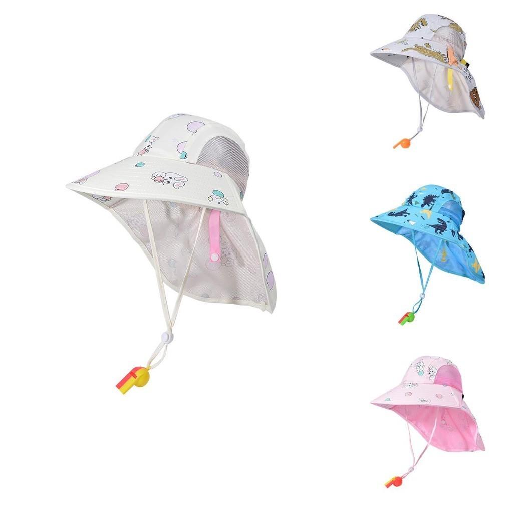 Children's Cartoon Fisherman Hat Summer Outdoor Sunshade Cap With Wide Brim 1132