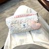 Large Capacity Red Plaid Pencil Case - Cute Design Stationery and Makeup Bag for Women