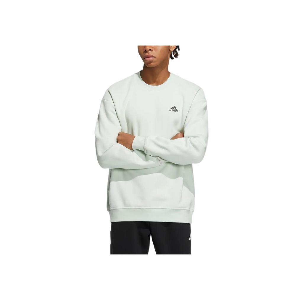 New Adidas LABEL Sweatshirt Unisex Light Green IB2714