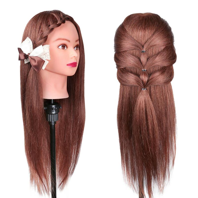 Professional Manequin Head Human Hair Barber Practice Hairstyle Hairdresser Doll