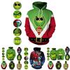 Die Neuen Herren Hoodies 3D Gedruckt Pullover Sweatshirt Weihnachts-Mantel Cosplay