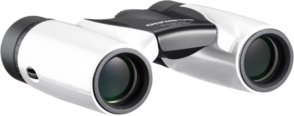 Binóculos Olympus 8x21 RCII Prisma de Telhado Modelo Compacto e Leve Pérola, Branco,