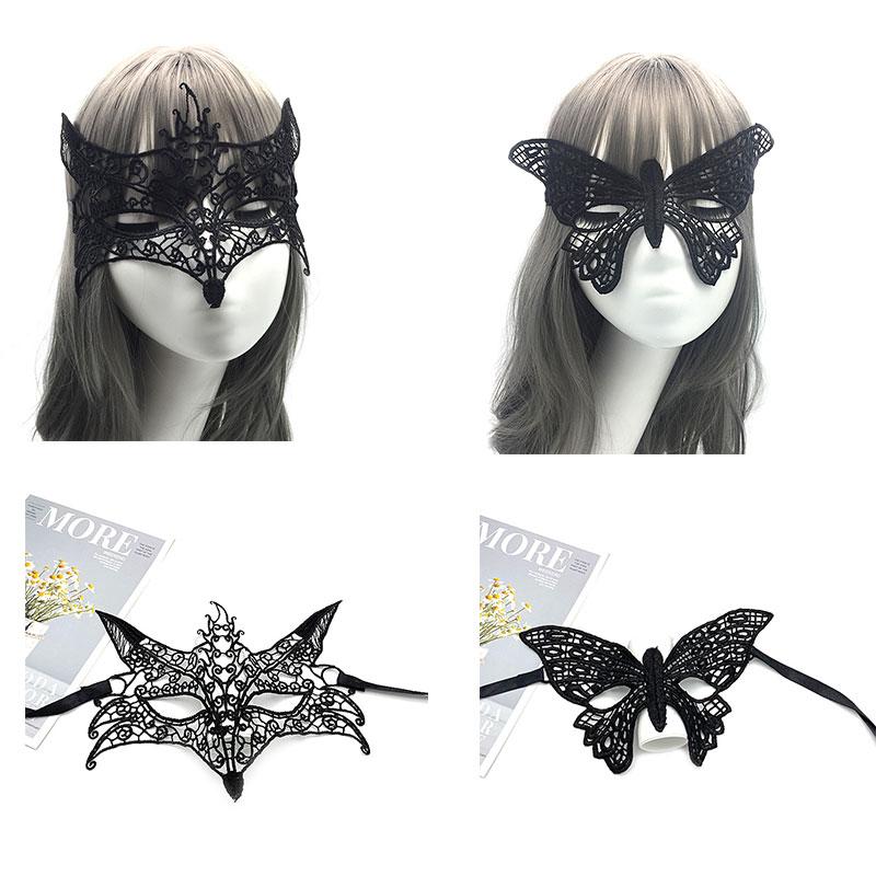 Women Hollow Lace Masquerade Face Mask Sexy Cosplay Halloween Masquerade Mask