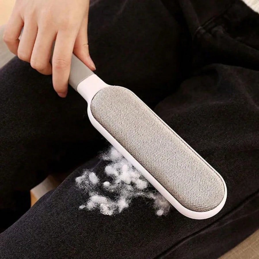 1PC Reusable Dust Brush, Double-Sided Pet Hair Remover, Manual Static Electricity Brush for Cats, Clothes, Sofas, Furniture,