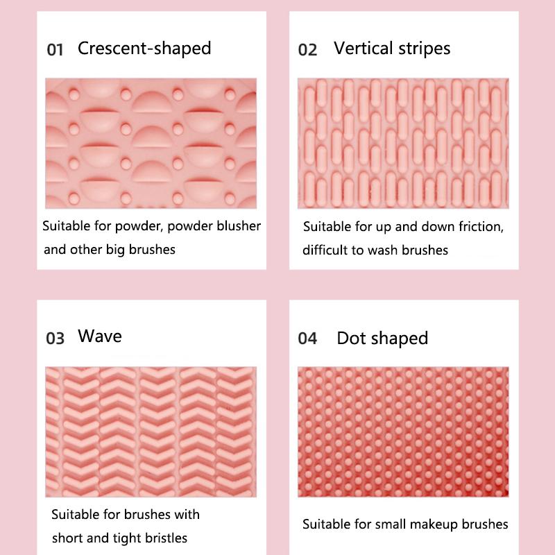 Foldable Silicone Makeup Brush Cleaning Bowl Powder Puff Washing Soft Mat Eyeshadow Brushes Clean Tools Scrubber Box