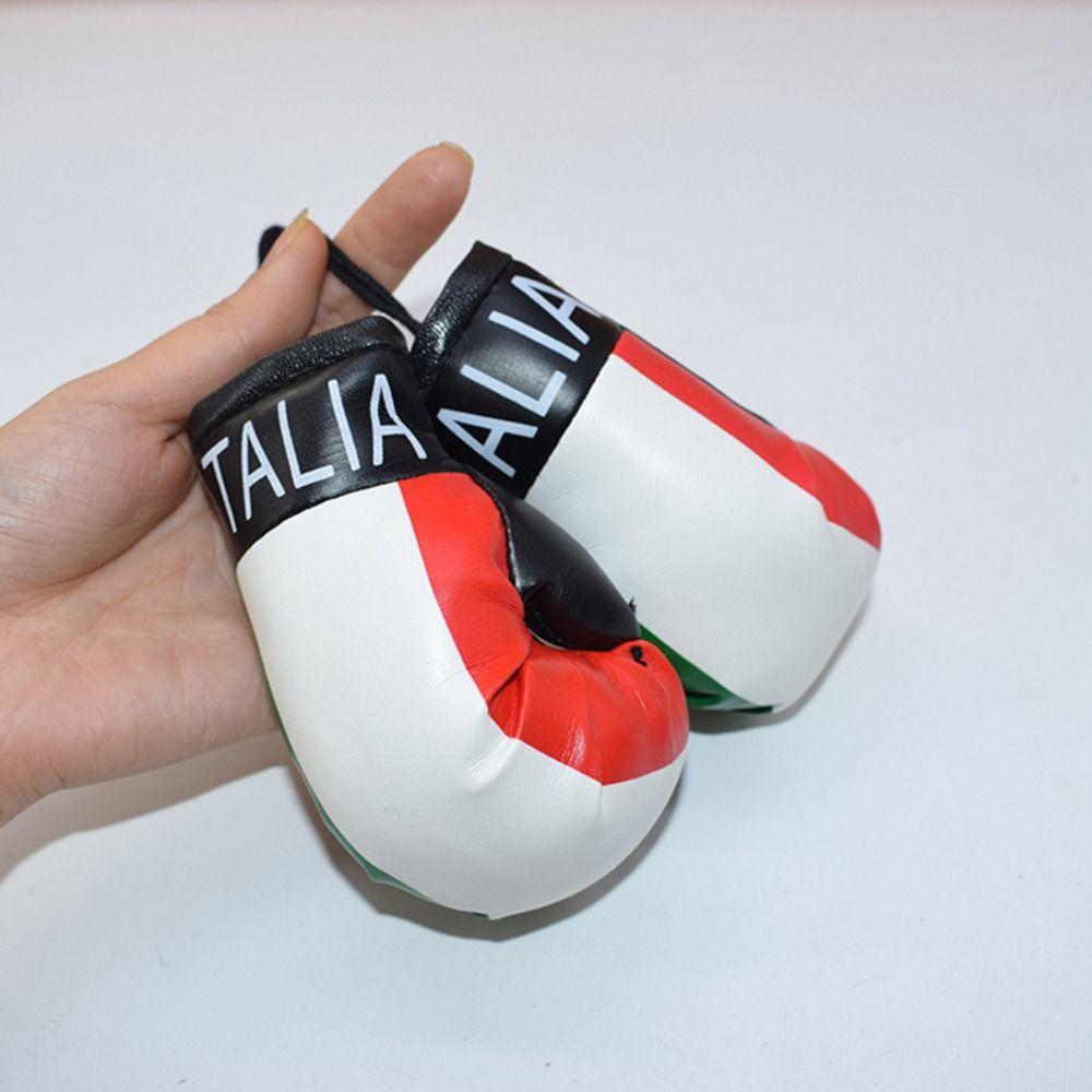 1 Pair Hanging Boxing Gloves Pendant Leather Mini Boxing Gloves  Girls Gifts
