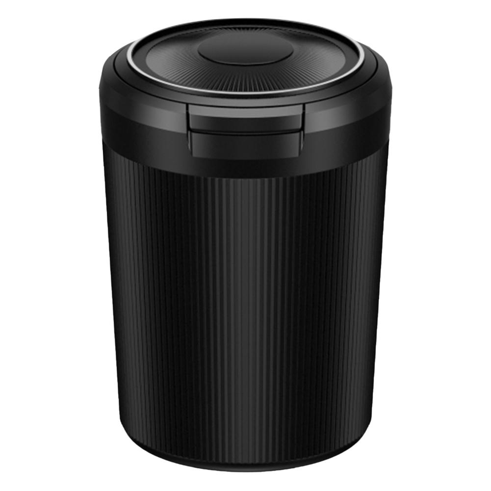 Car Ashtray with Lid Portable Ash Tray with LED Light Mini Car Trash Can Multi-Function Pop Up Ashtray for Home Car Interior Par