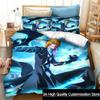Anime Bleach Thousand-Year Blood War Bedding Set Double Twin King Duvet Cover Comforter Pillowcase Boys Girls Adults Bedroom