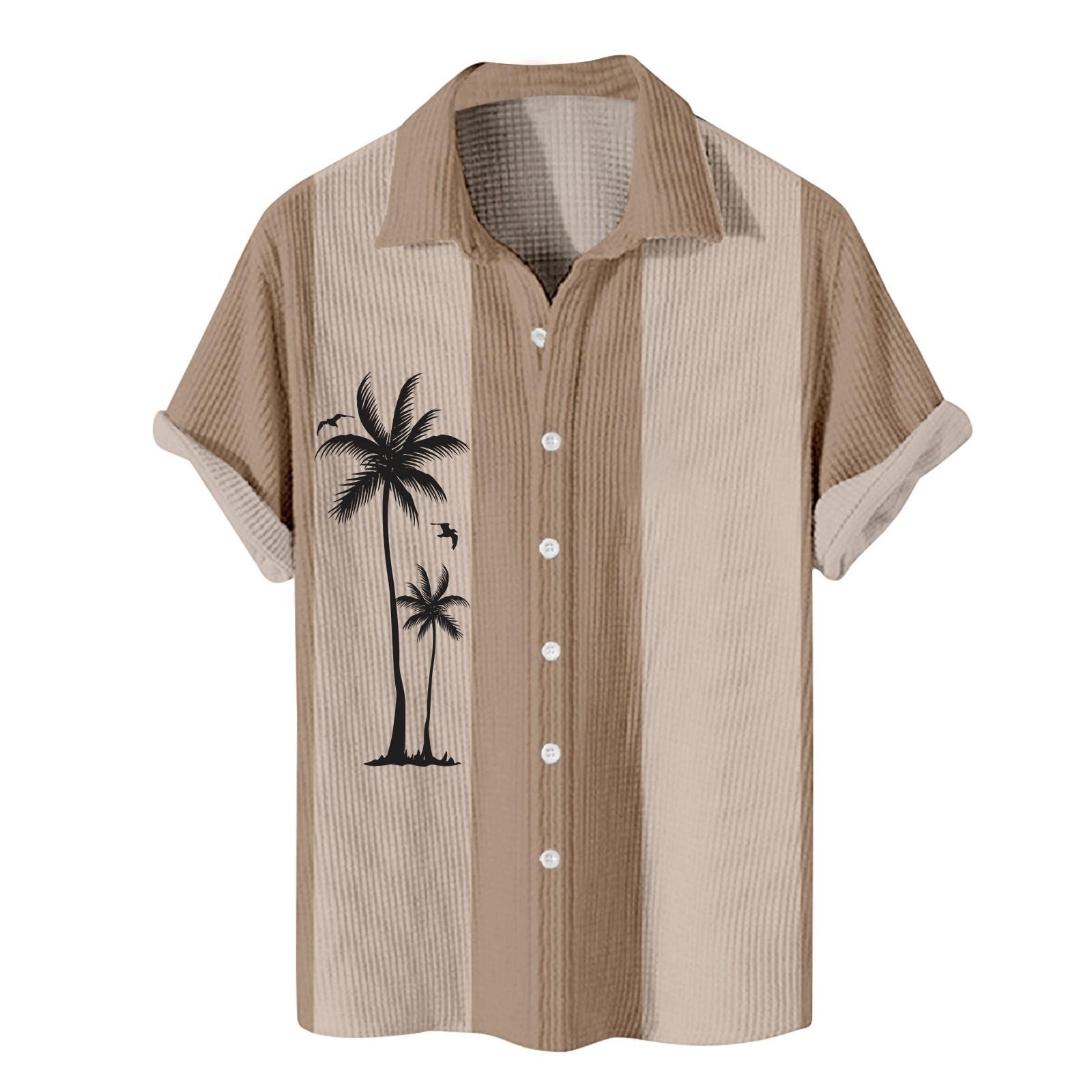 

Мужские гавайские рубашки с короткими рукавами и пуговицами с принтом. Мужские повседневные модные рубашки с короткими рукавами. XL