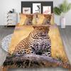 3D Bedding Set Animal Theme Bedding Set Leopard Pattern Duvet Cover AU Full Size Bedding Sheet/Double Home Decoration