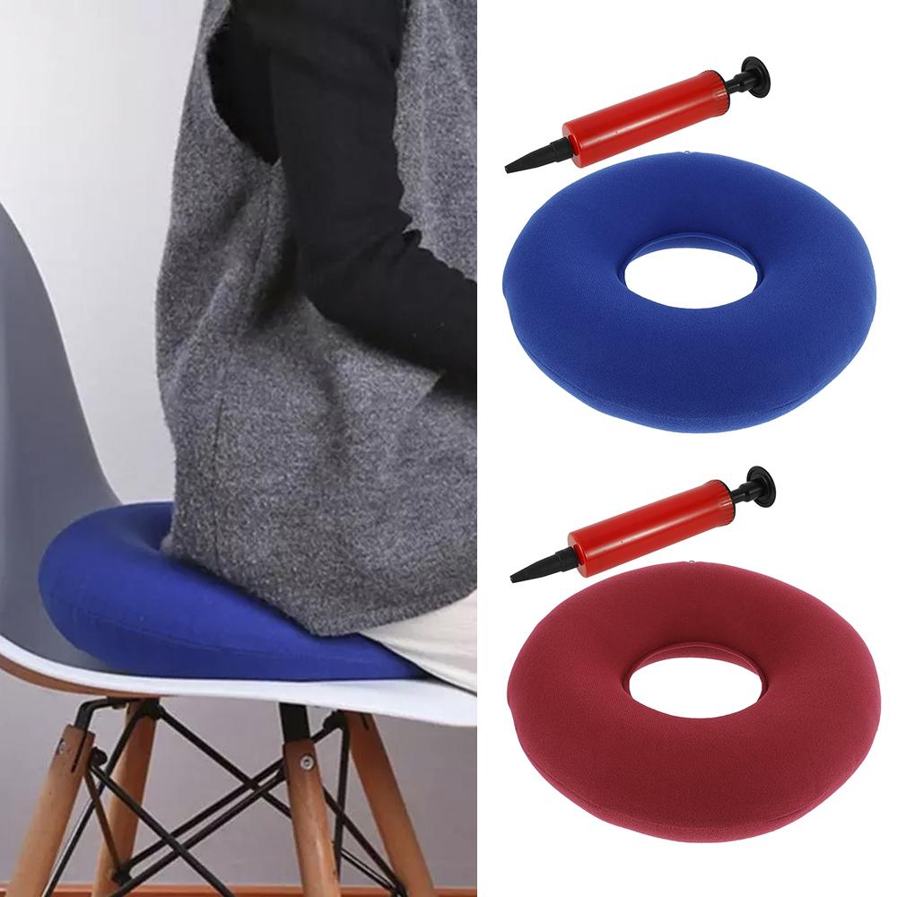 Round Inflatable Ring Comfortable Donut Cushion Pillows Pad Pain Relief Seat Durable Round Sitting Pad Premium Adult Cushion Hot