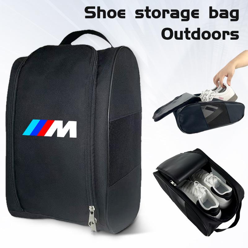 ORWI7 Car Sneaker Storage Bag Travel Outing Shoe Storage Tools For BMW M F10 F30 E46 G28 G20 G30 E60 E39 G30 X5 X6 E90 Car Accessories