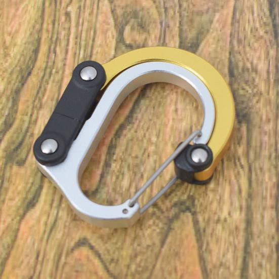 Climbing Carabiner Strong Load-bearing D Shape Safety Buckle Outdoor Camping Equipment for Mountaineering