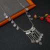 Wind Retro Personality Coin Fringed Necklace Metal Long Sweater Chain Bohemian Accessories Women
