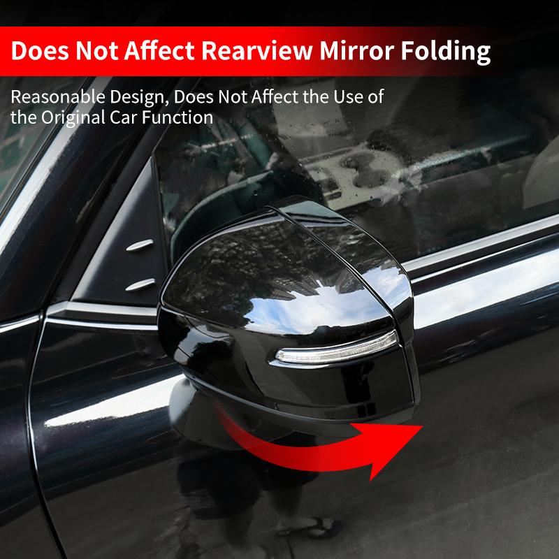 For Toyota Lexus 600 700 LX600 LX700 -2026 Car Mirror Rain Cover Stick-On Keep Mirror Clear Upgraded Exterior Accessories