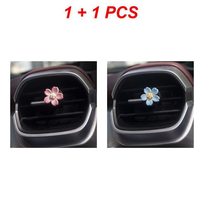 1/2/3PCS Fragrance Flower Decoration Cleaning Fresh Car Air Freshener Car Aromatherapy Peach Flower Fragrance Car Perfume