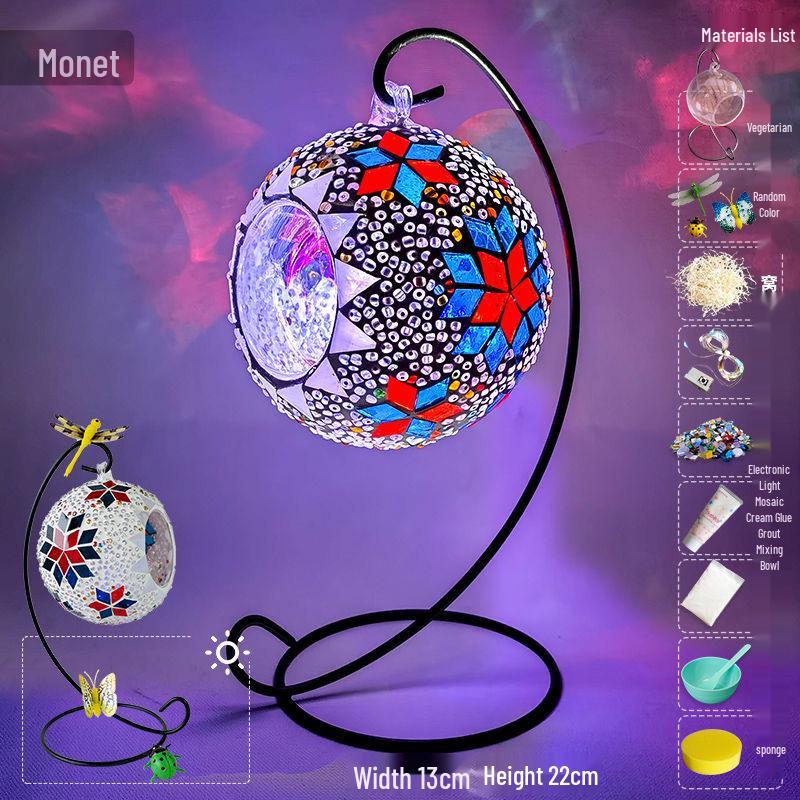 

Мозаїчна підвісна нічна лампа ручної роботи - Дитяча розвиваюча іграшка на День матері